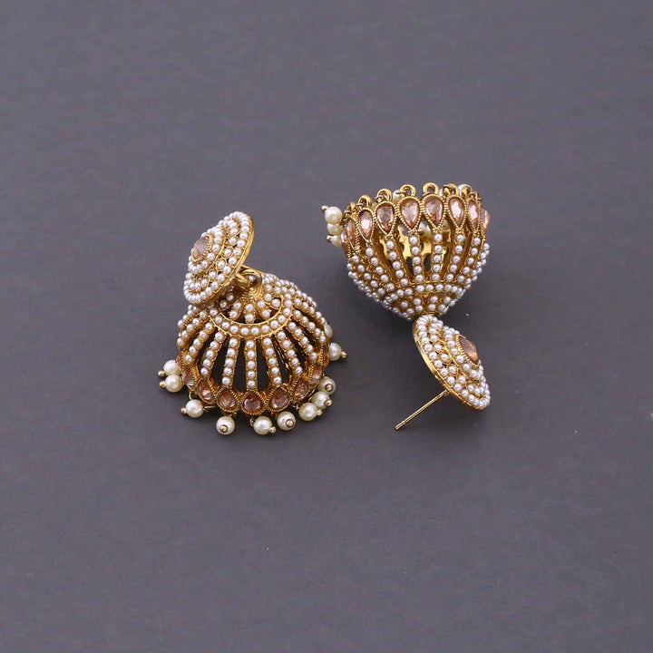 Ivory Khulmini Jhumkis