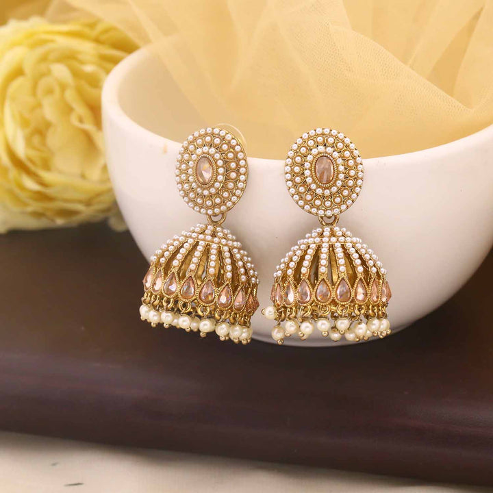 Ivory Khulmini Jhumkis