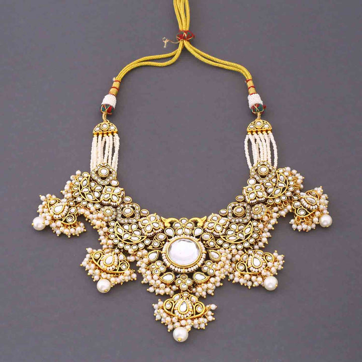 Ivory Kshirja  Kundan Bridal Jewellery Set