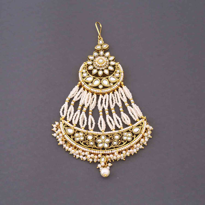 Ivory Kshirja  Kundan Bridal Jewellery Set
