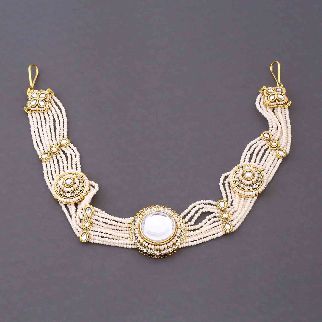 Ivory Kshirja  Kundan Bridal Jewellery Set
