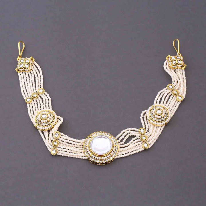 Ivory Kshirja  Kundan Bridal Jewellery Set