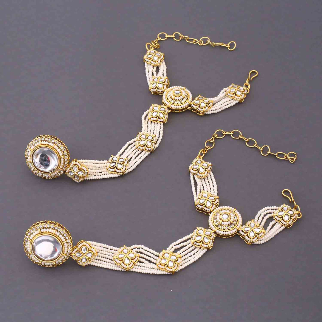 Ivory Kshirja  Kundan Bridal Jewellery Set