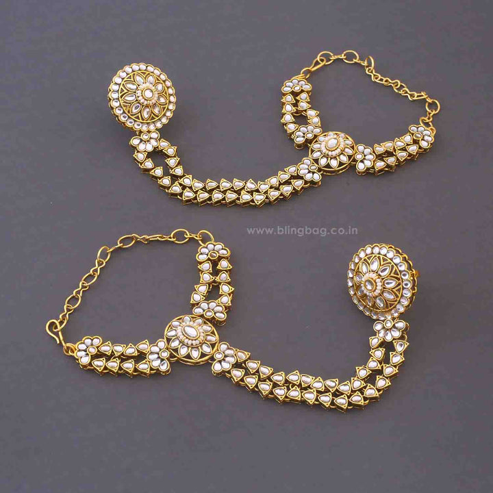 Ivory Lavika Kundan Bridal Jewellery Set