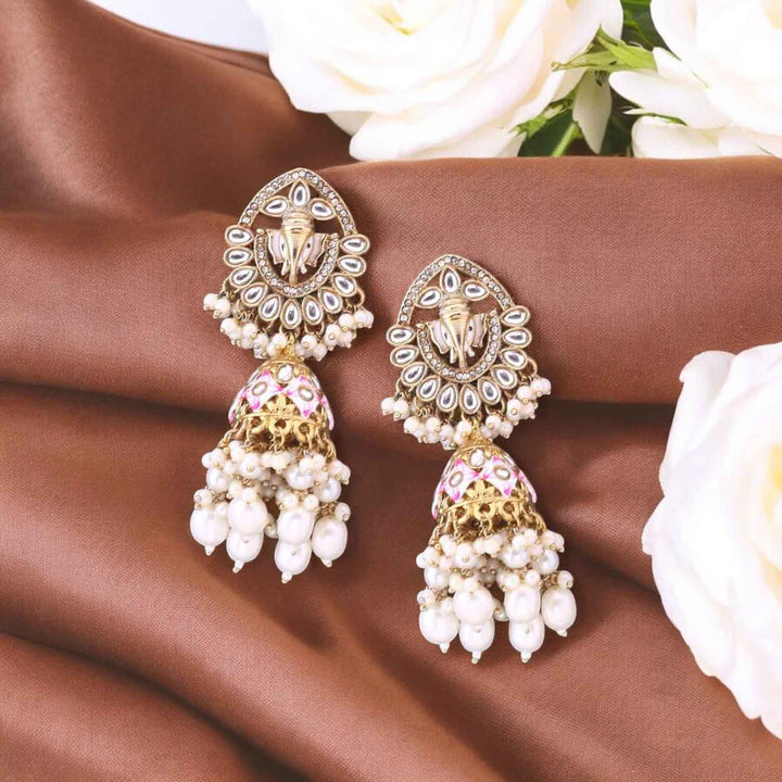 Ivory Madhumita Jhumkis