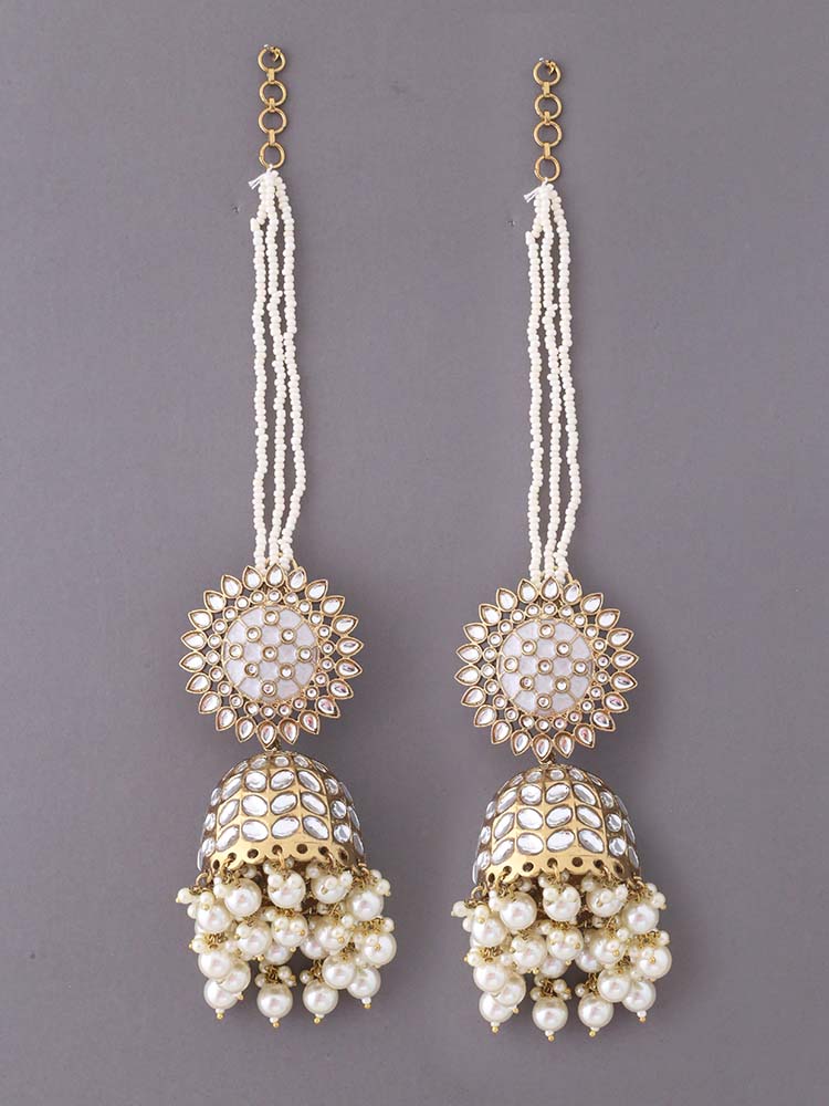 Ivory Maharani Sahara Jhumkis