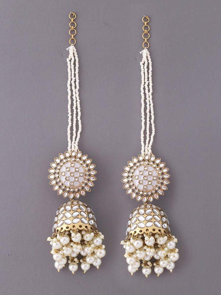 Ivory Maharani Sahara Jhumkis