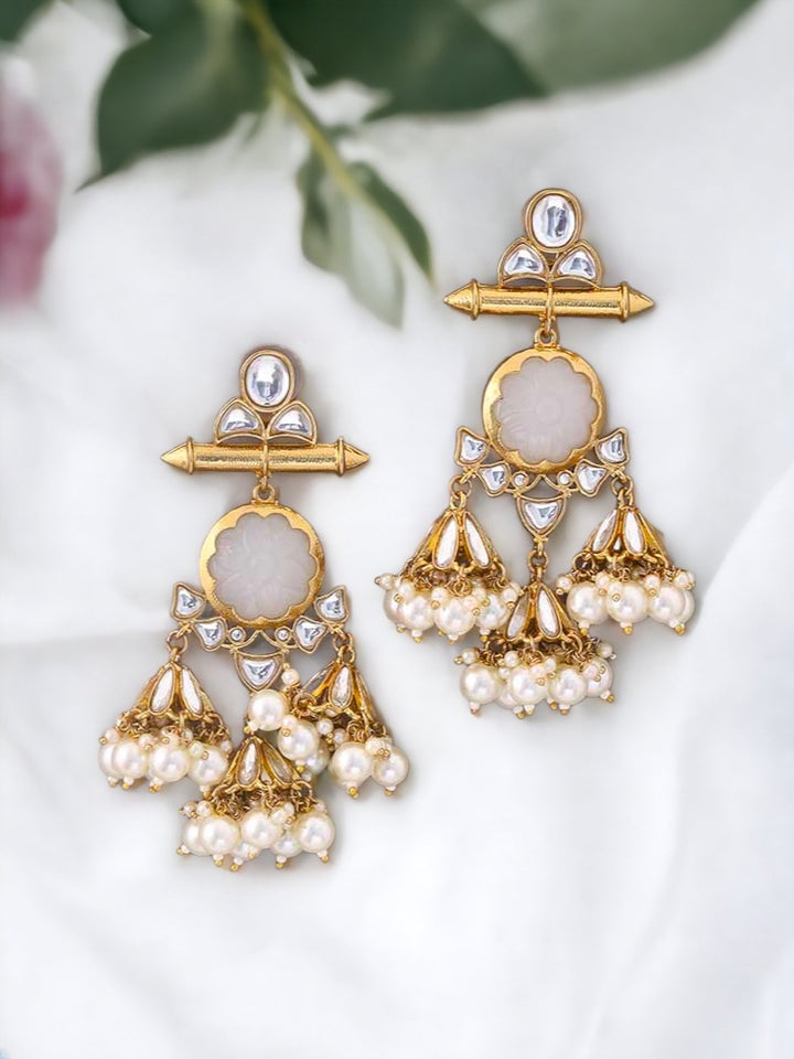 Ivory Manjusri Jhumkis