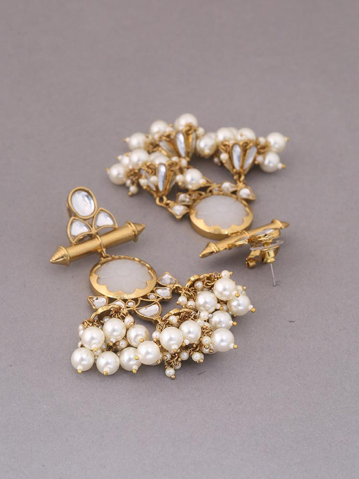 Ivory Manjusri Jhumkis