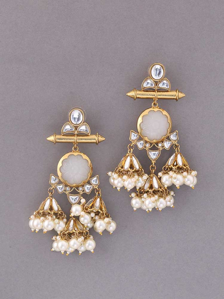 Ivory Manjusri Jhumkis