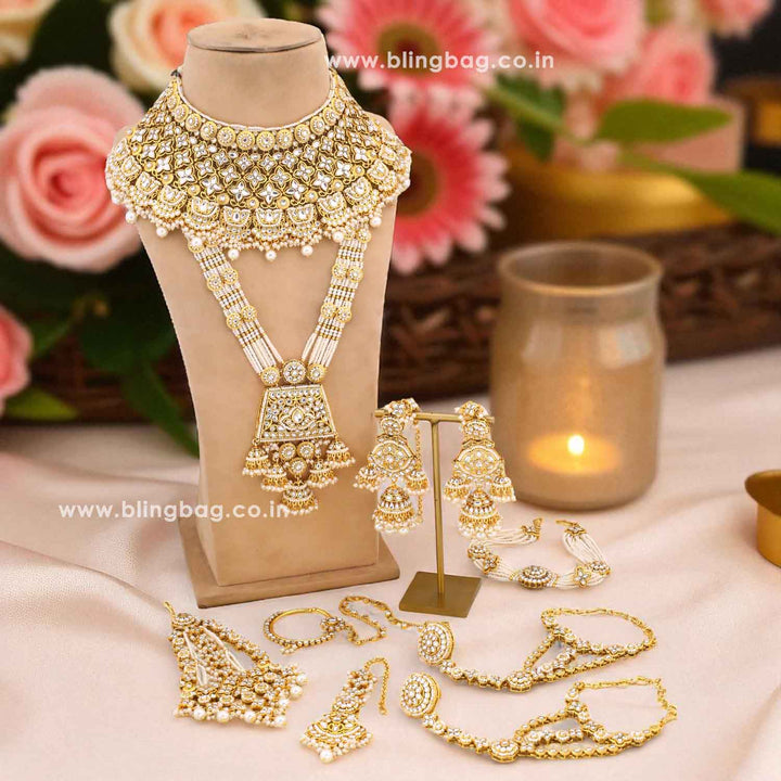 Ivory Manmayi  Kundan Bridal Jewellery Set