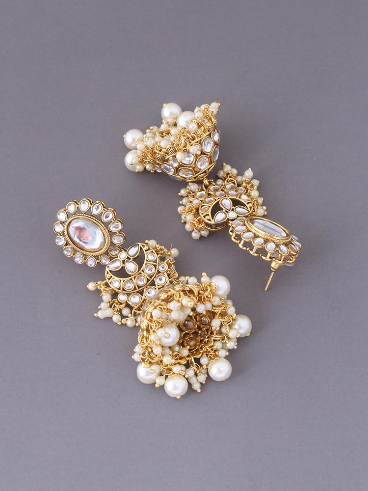 Ivory Mariam Jhumkis