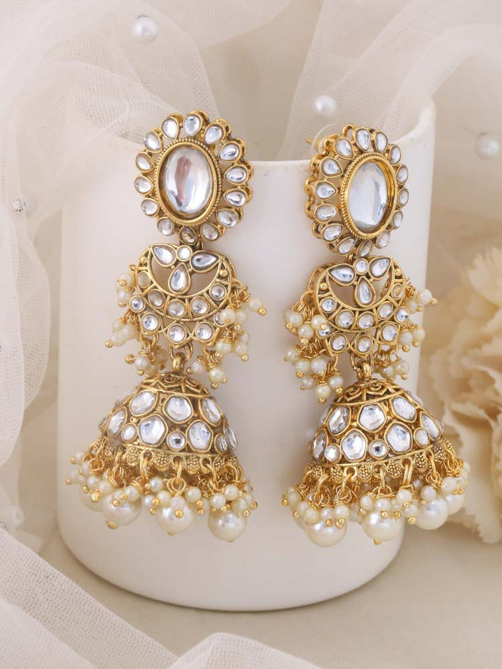 Ivory Mariam Jhumkis