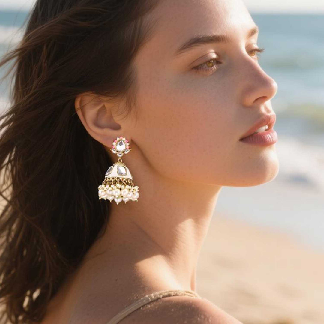 Ivory Munira Jhumkis