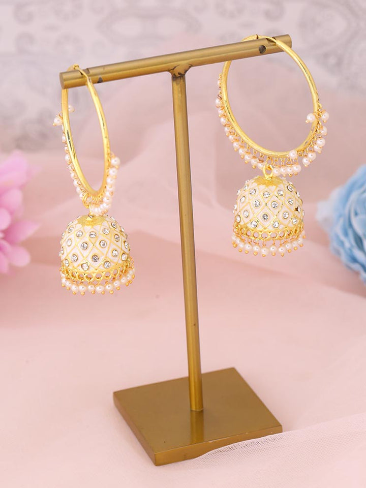 Ivory Mythri Jhumkis