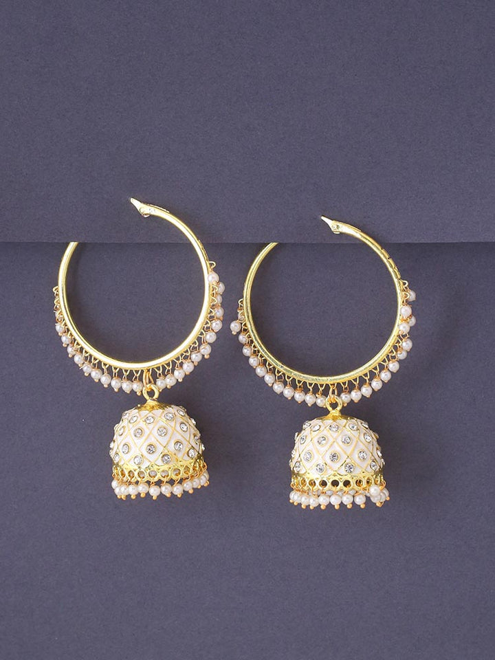 Ivory Mythri Jhumkis