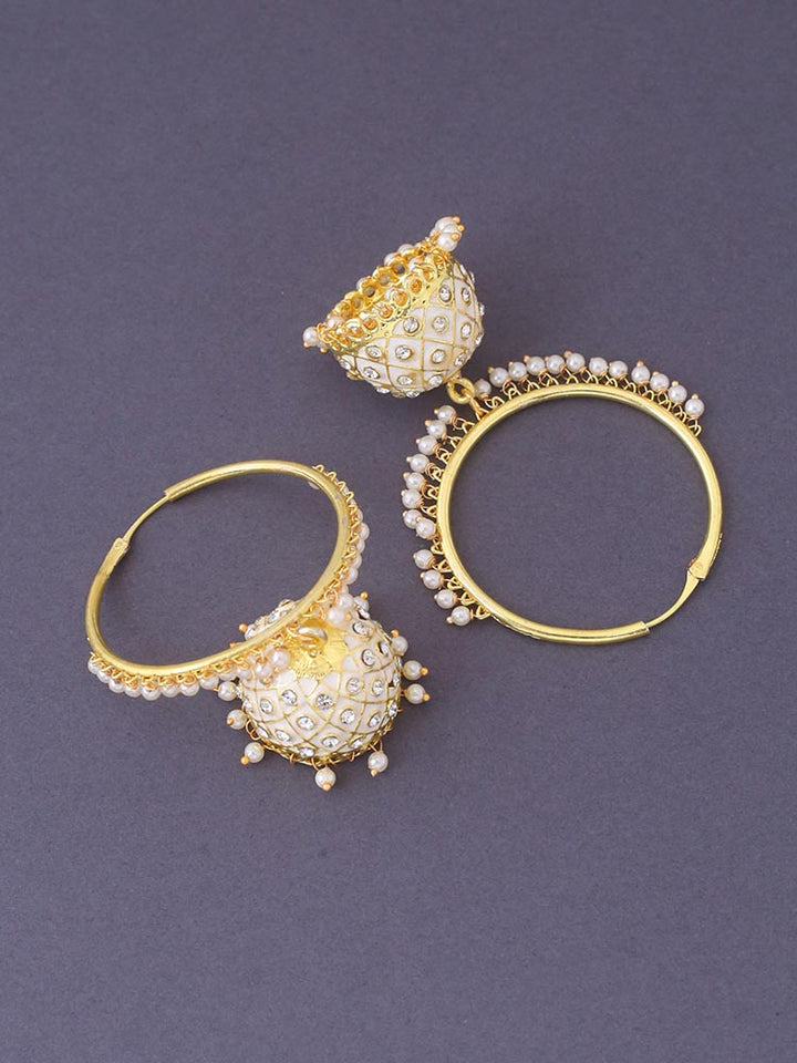 Ivory Mythri Jhumkis