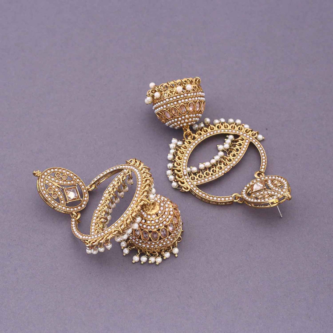 Ivory Naaz Punjabi Jhumkis