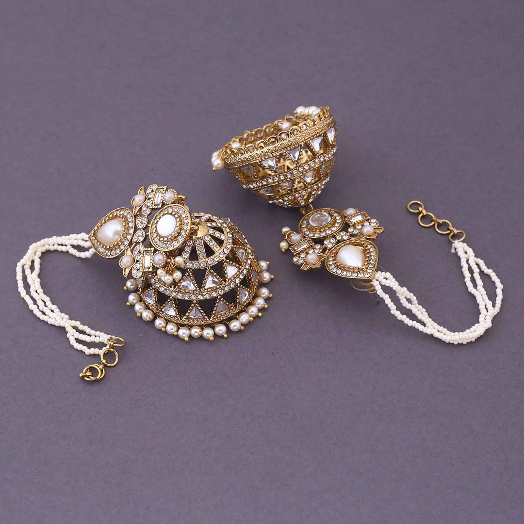 Ivory NeharI Sahara Jhumkis