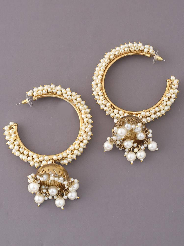 Ivory Netrakshi Jhumkis