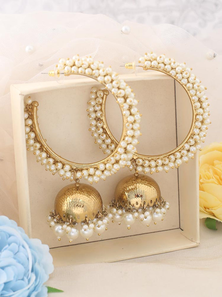 Ivory Netrakshi Jhumkis