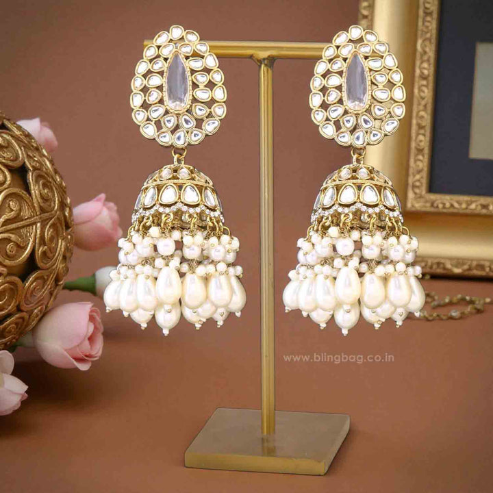 Ivory Nilanjana Jhumkis