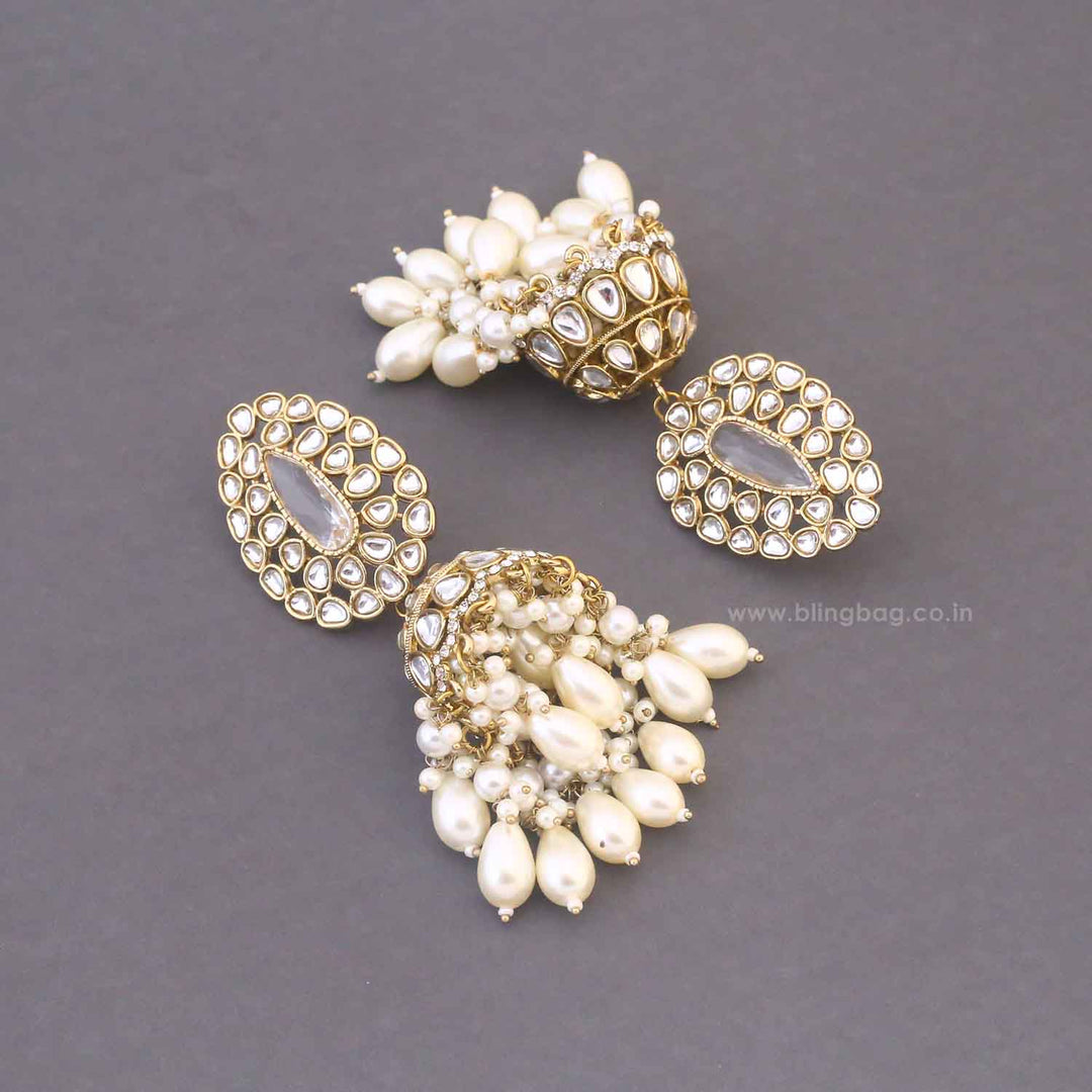 Ivory Nilanjana Jhumkis