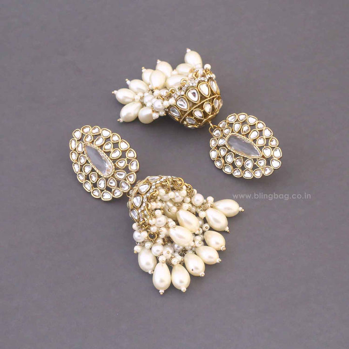 Ivory Nilanjana Jhumkis