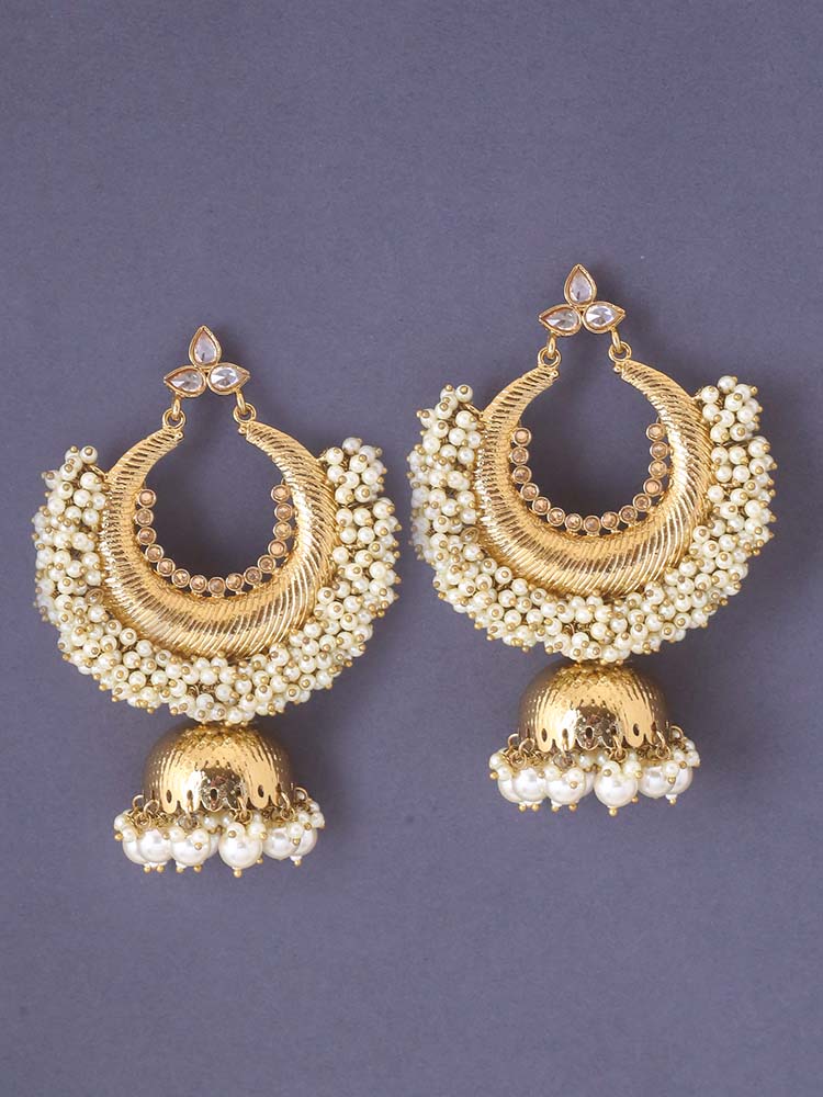 Ivory Nishika Jhumkis