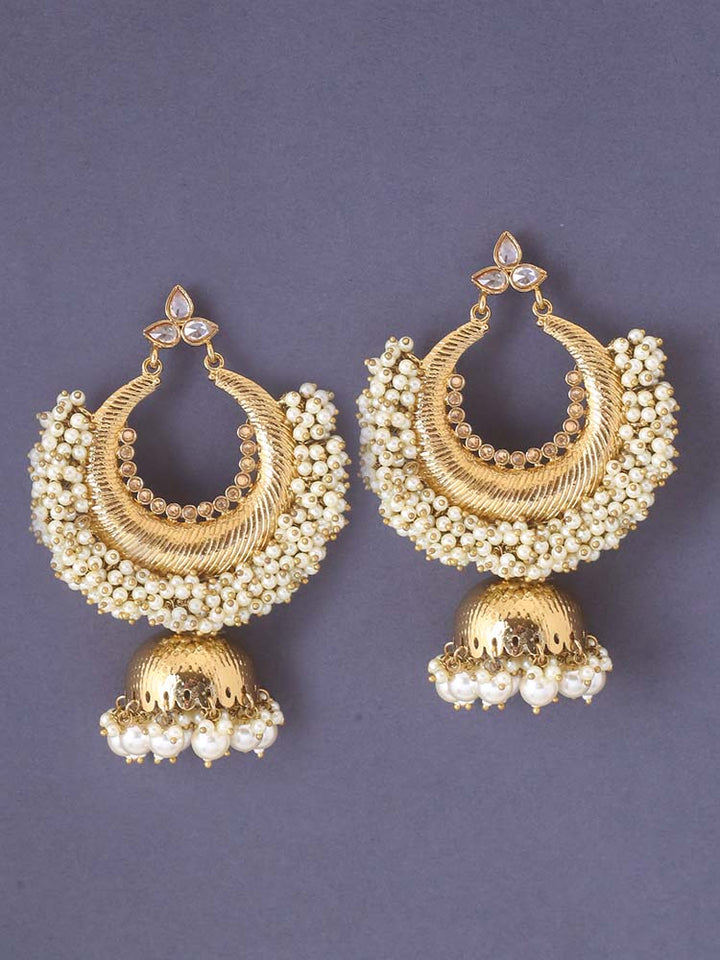 Ivory Nishika Jhumkis