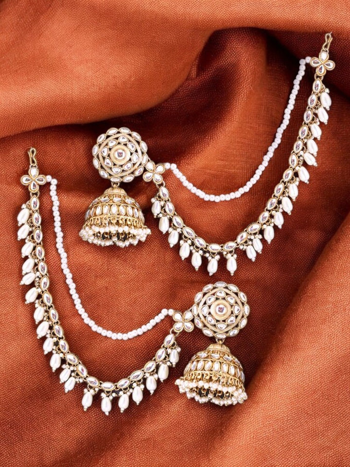 Ivory Nutan Sahara Jhumkis