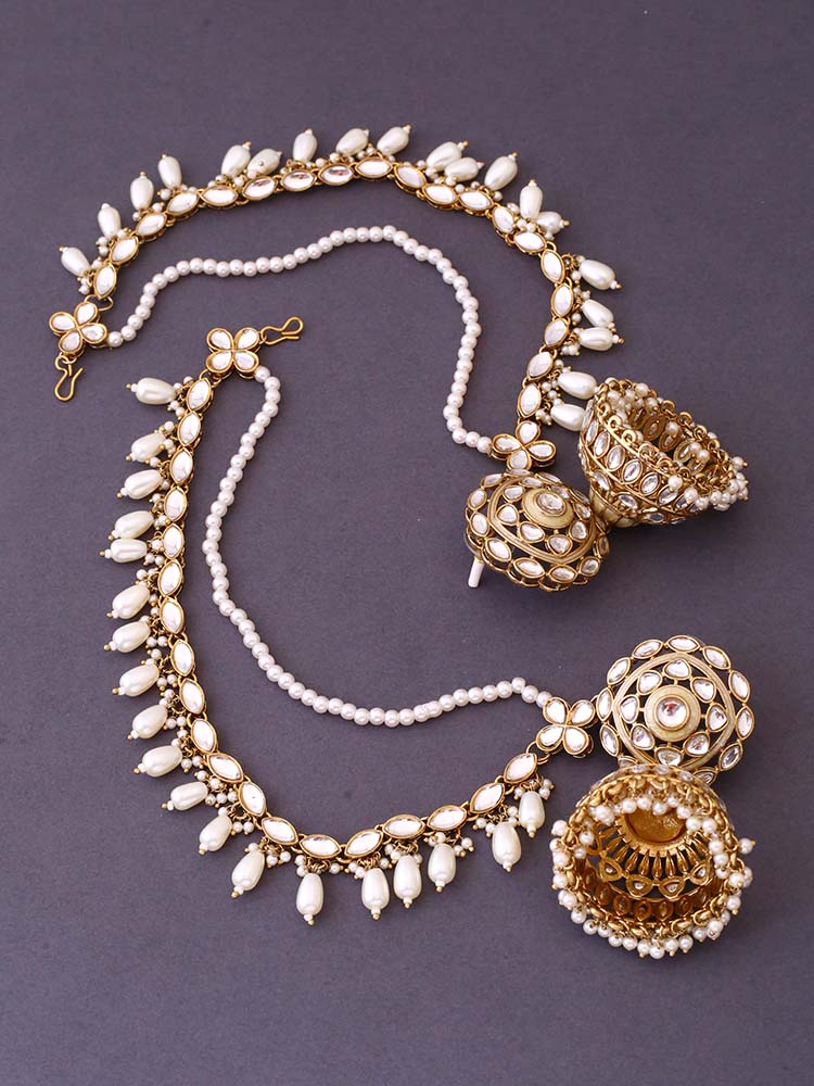 Ivory Nutan Sahara Jhumkis