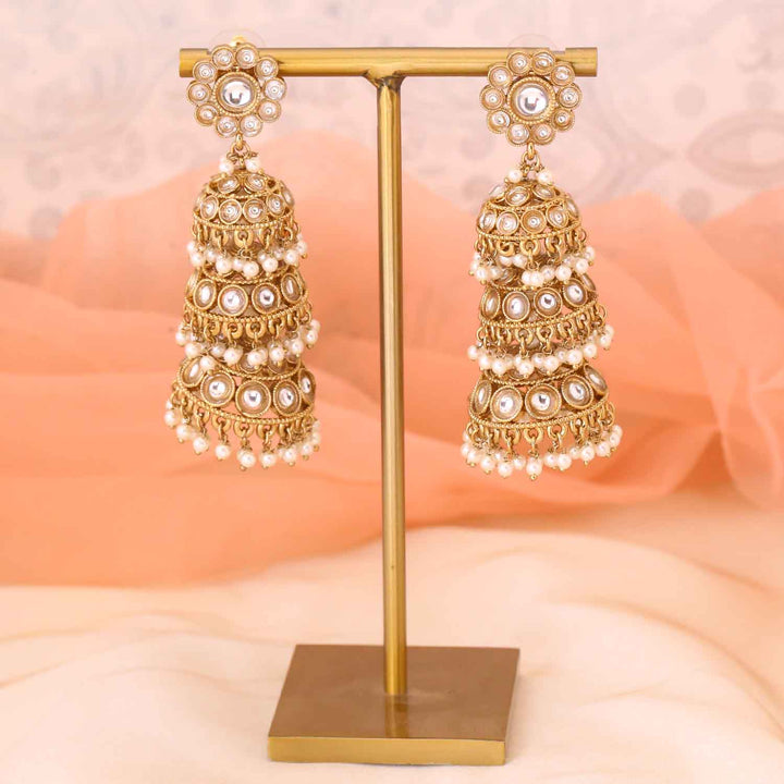 Ivory Pankhuri Jhumkis