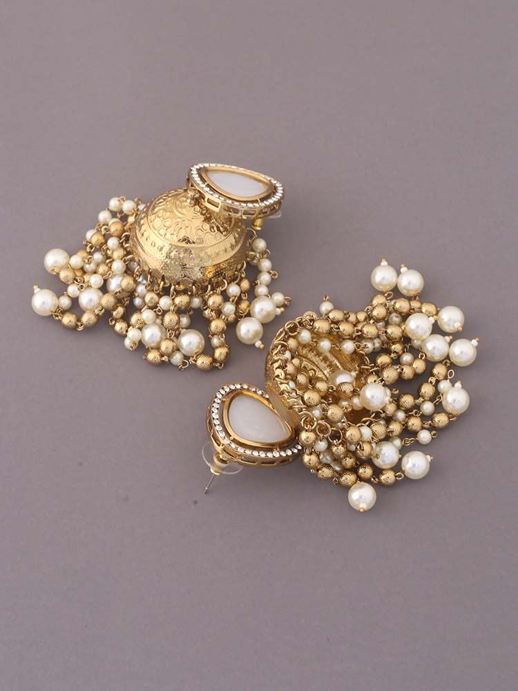 Ivory Pavitra Jhumkis