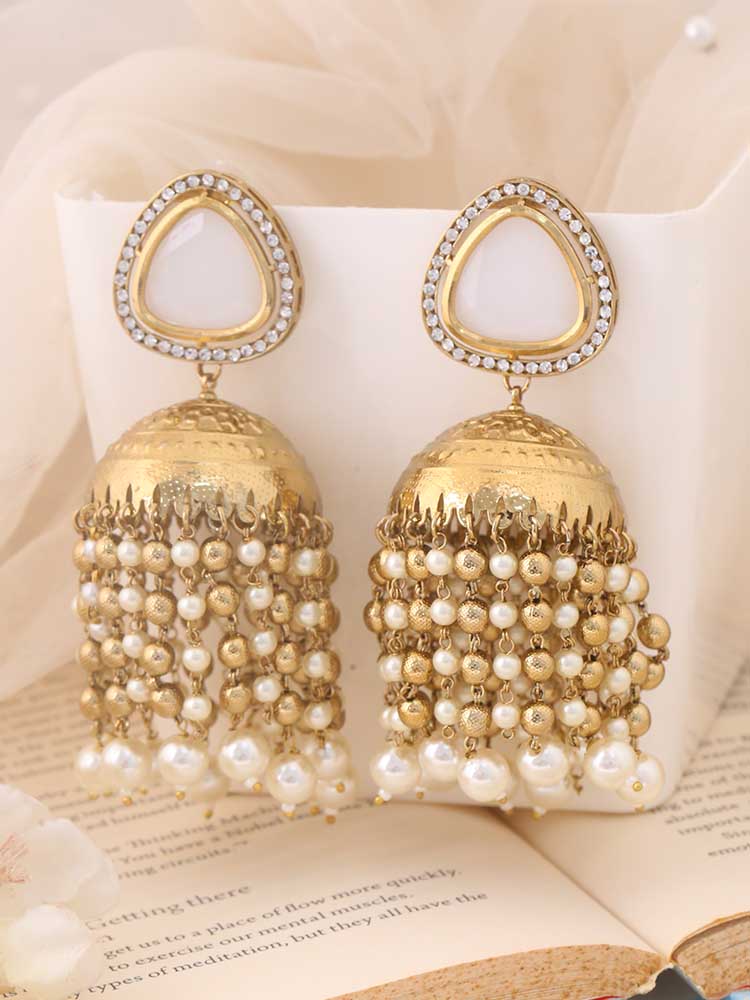 Ivory Pavitra Jhumkis