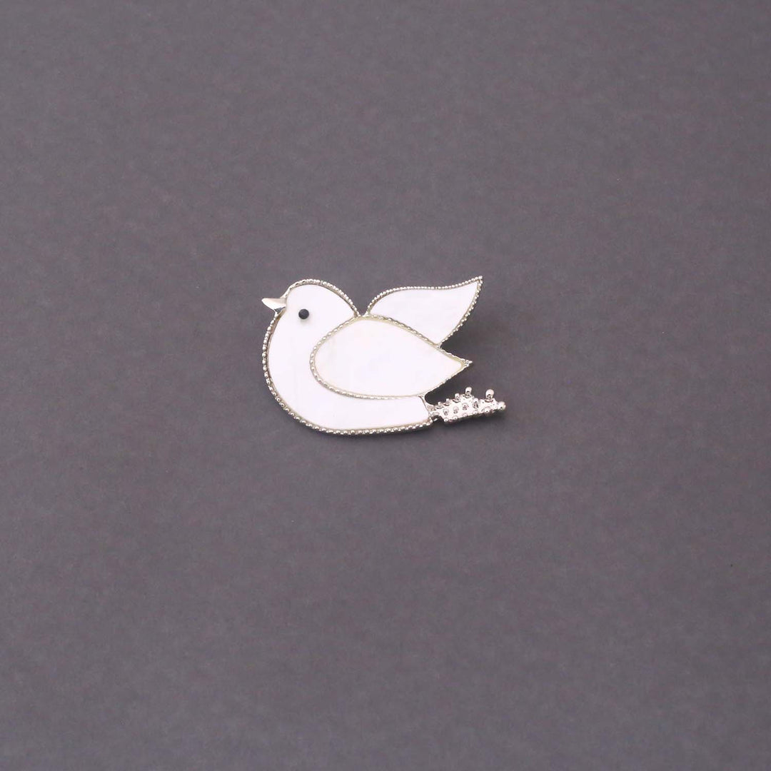 Ivory Pearly Brooch
