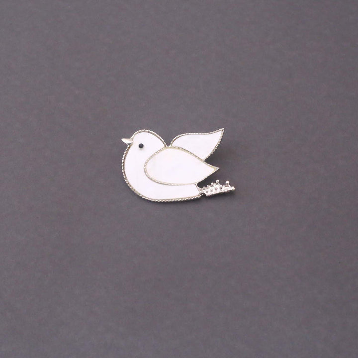 Ivory Pearly Brooch