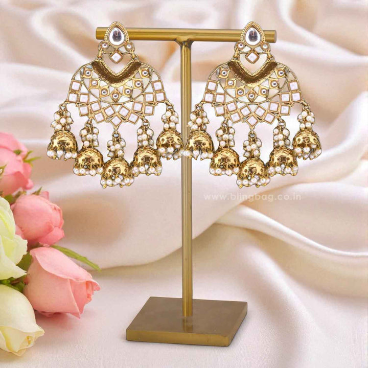 Ivory Phalguni Jhumkis