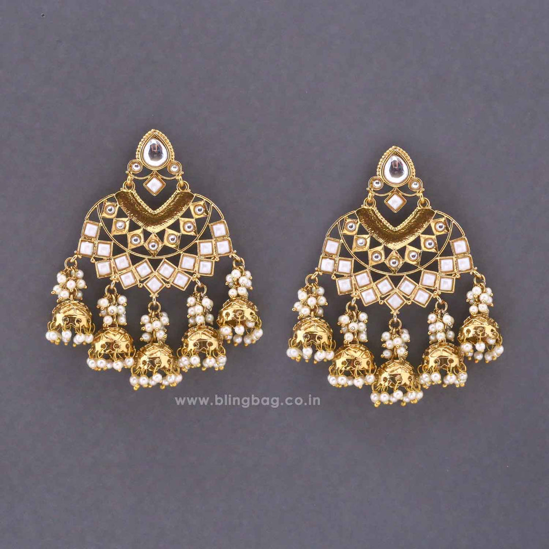 Ivory Phalguni Jhumkis