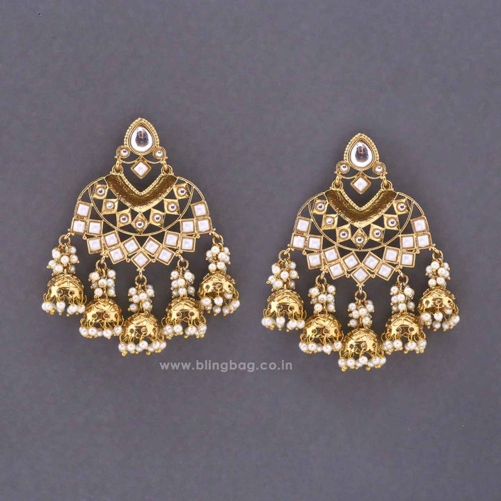 Ivory Phalguni Jhumkis