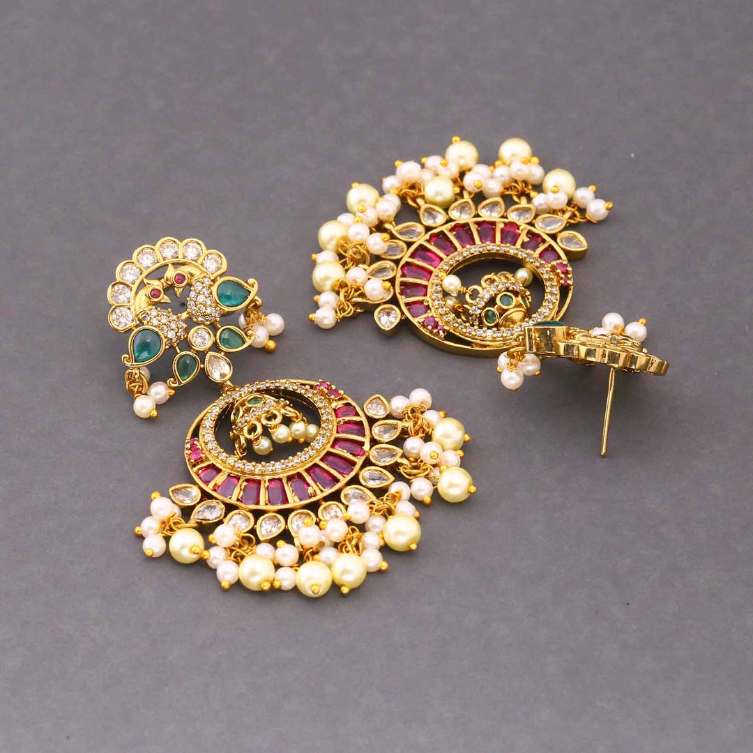 Ivory Pirale Victorian Chandbalis