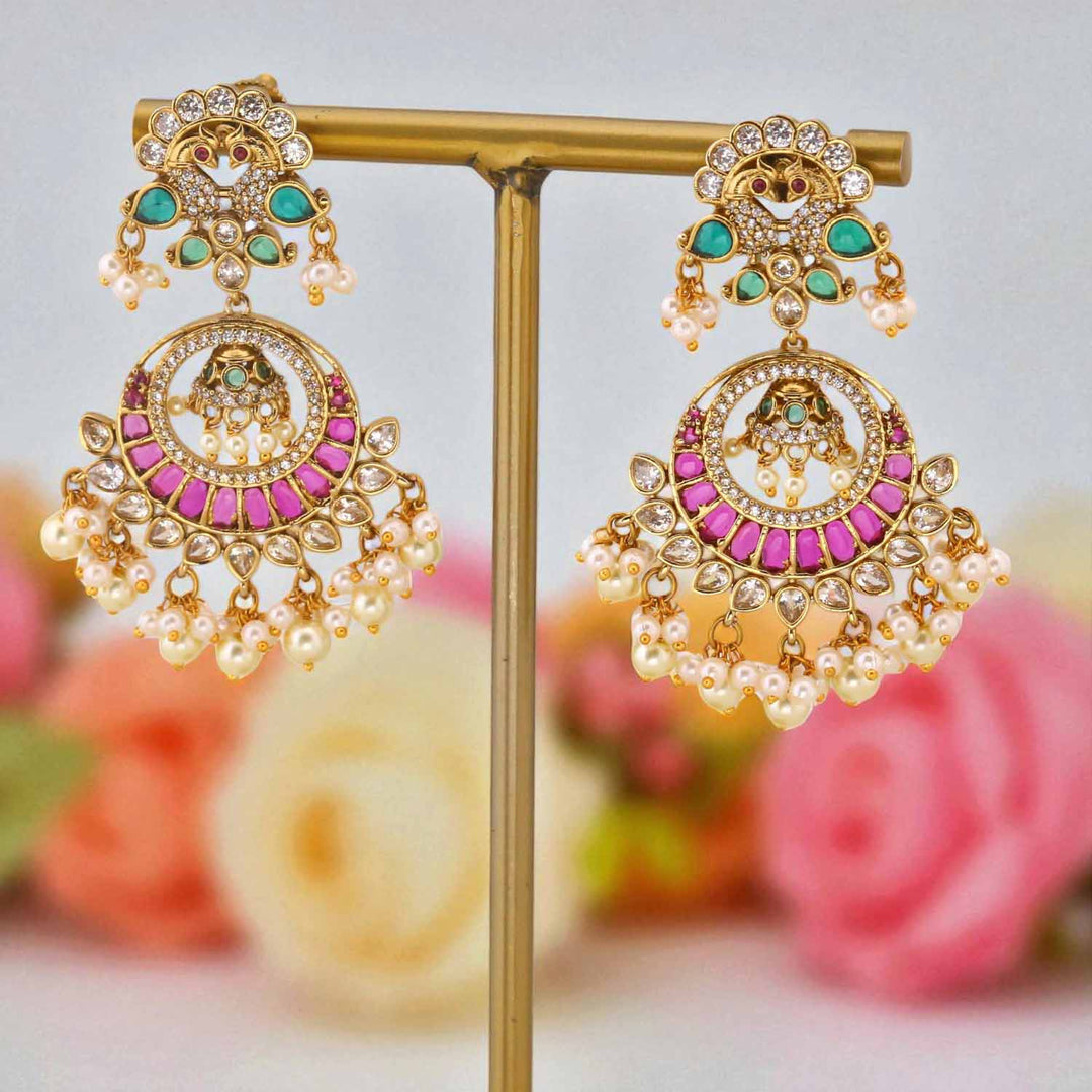 Ivory Pirale Victorian Chandbalis