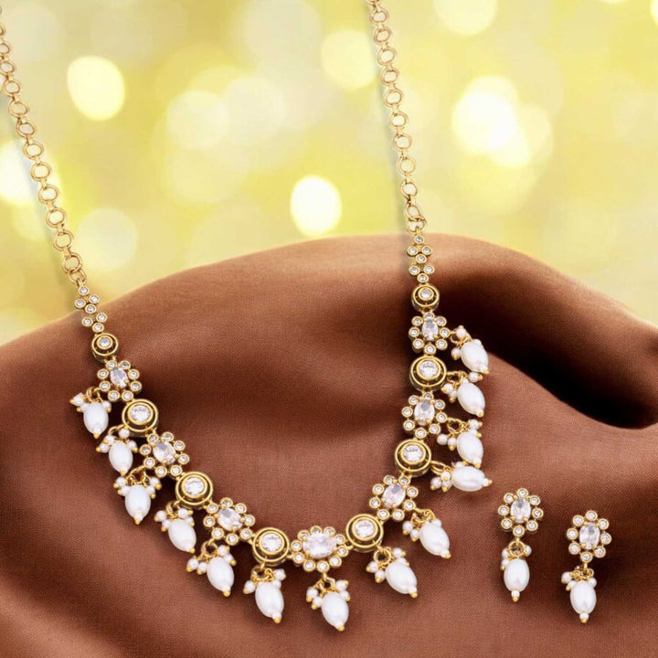 Ivory Prachinika Antique Jewellery Set - New Arrival