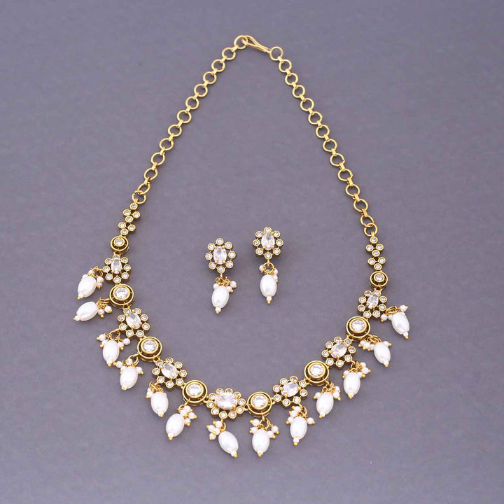 Ivory Prachinika Antique Jewellery Set - New Arrival