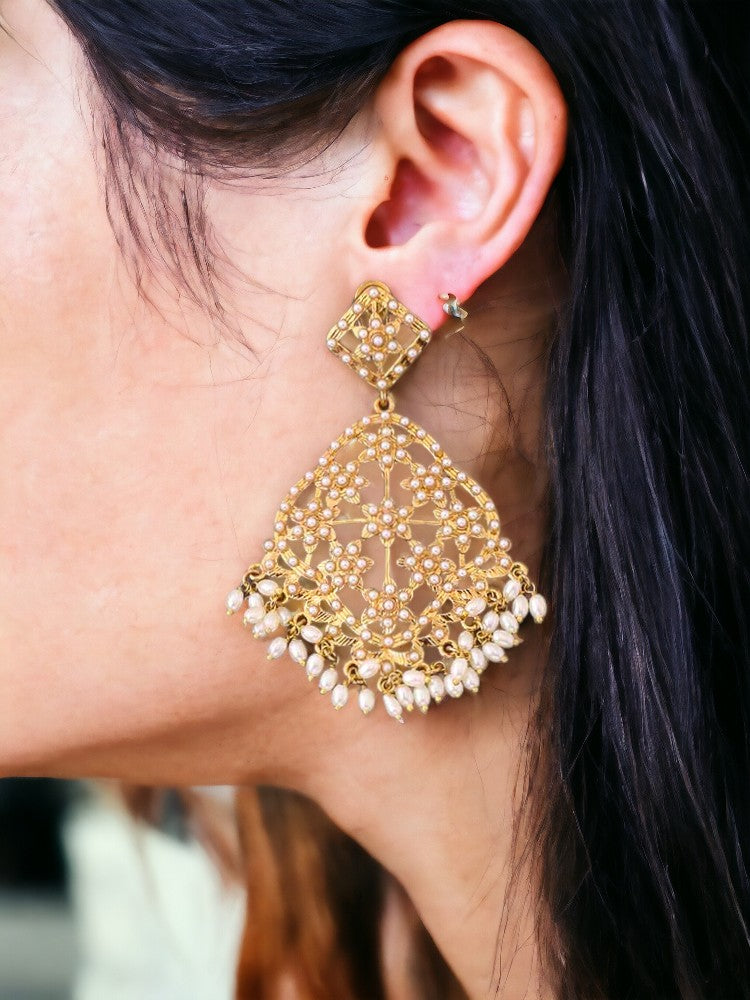 Ivory Prakruti Ethnic Danglers