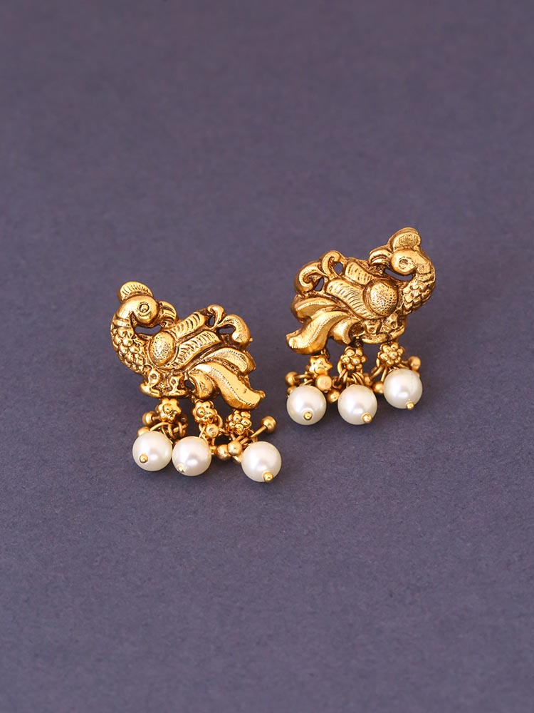 Ivory Pranhita Temple Danglers