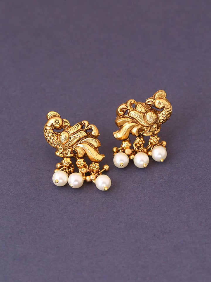 Ivory Pranhita Temple Danglers