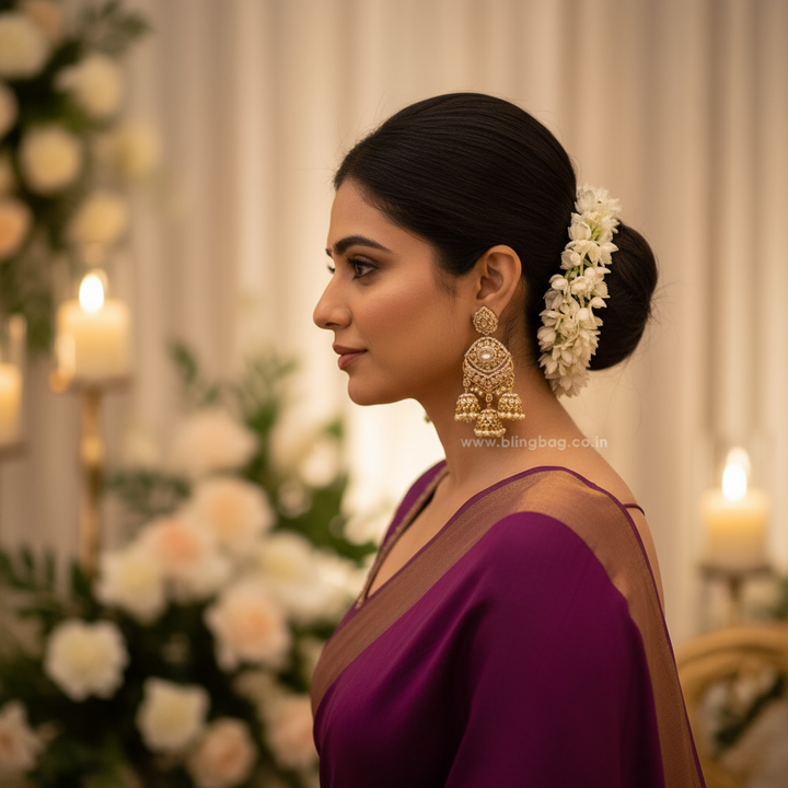 Ivory Pranjal Jhumkis