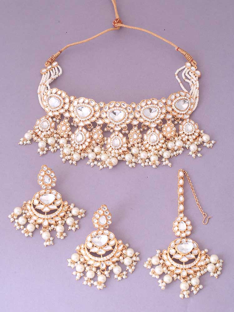Ivory Pratibha Jewellery Set