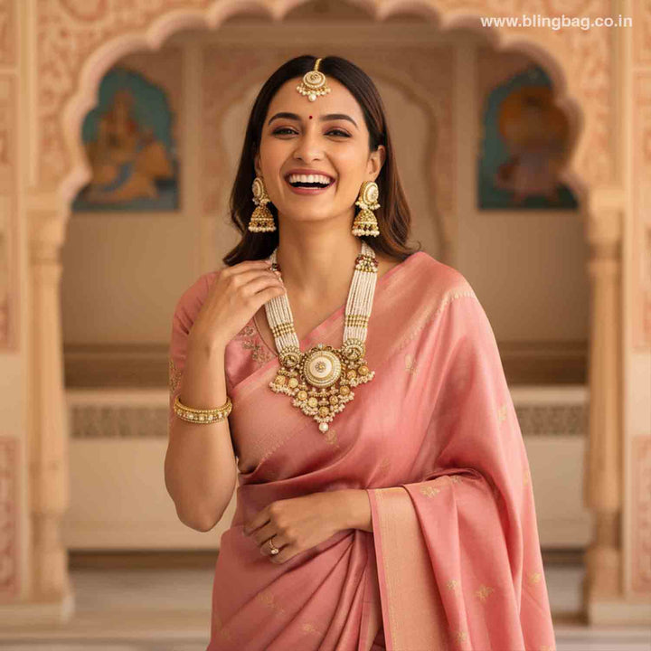 Ivory Rajiza Kundan Jewellery Set